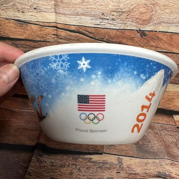 Kellogg's Frosted Flakes 2014 Olympics Tony Tiger Snowboard Cereal Bowl - Picture 2 of 6
